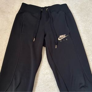 Nike Black and Rose Gold Joggers